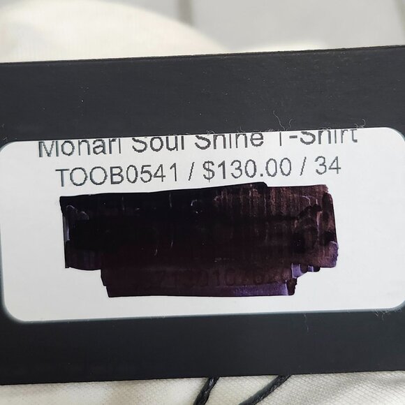 Monari Women's White " Your Soul Shine" Graphic Tee Size 4 - Picture 6 of 8